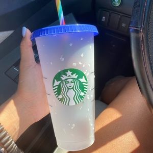 Starbucks Confetti Cold Cup Rainbow Tumbler